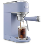DeLonghi Dedica Duo Coffee Machine with Cold Brew Blue EC890LA hero image