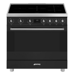 Smeg 90cm Freestanding Oven/Stove with Induction Hob Black and Stainless Steel C9IMMB2 hero image