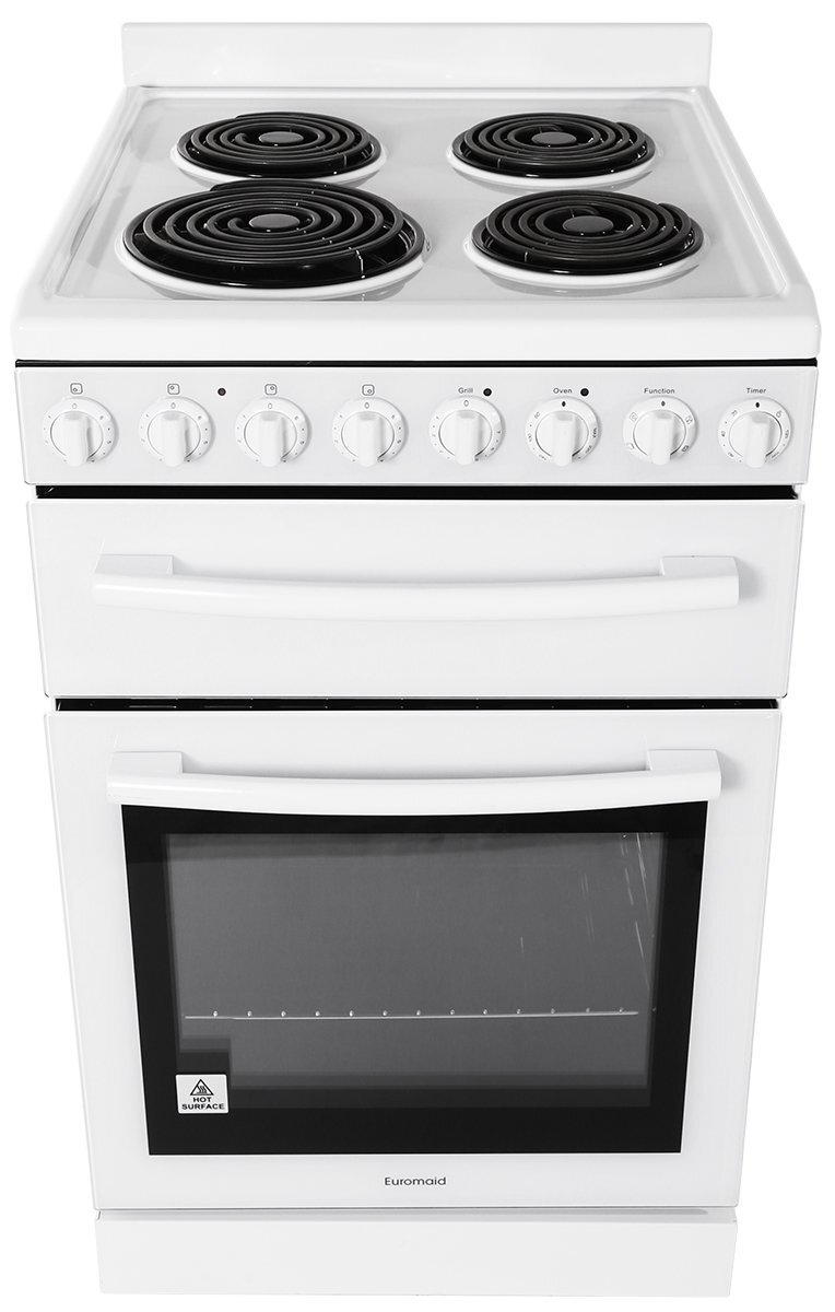 Euromaid F54RW 54cm Freestanding Electric Oven Stove Appliances