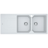 Franke Urban Double Bowl Topmount/Flush Mount Sink with Left Hand Drainer - White UBG621PWLHD image NaN