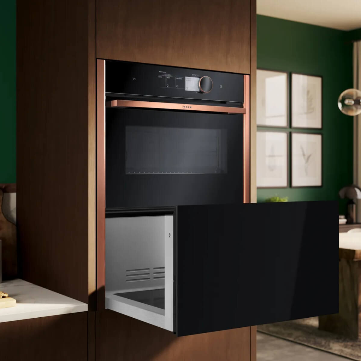 NEFF 29cm Built-In Warming Drawer Flex Design N39HA11Y1B-MS hero image