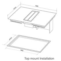 ILVE FUSION 90cm Induction Cooktop with Integrated Ventilation System hero image