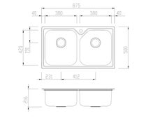 Oliveri NP663 Nu-Petite Double Bowl Sink Pack hero image