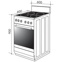 Artusi 60cm Induction Freestanding Oven Stainless Steel AFI607X hero image