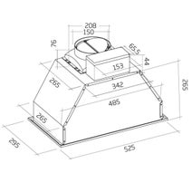 Schweigen 60cm Undermount Rangehood Matte Black On Board Motor WINU-6B hero image