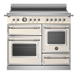 Bertazzoni 100 cm Heritage Series Cooker with Induction Top and Electric Triple Oven Avorio HER105I3EAVT hero image