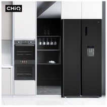 CHiQ 622L Side by Side Fridge Black CSS617NBD hero image