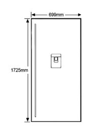 Electrolux 501L Upright Fridge ERE5047SA hero image