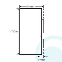 Samsung SRL450ELS 450L Bottom Mount Fridge hero image