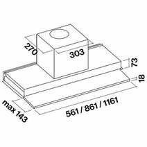 Falmec F3MV90B1 90cm Move Slideout Rangehood hero image