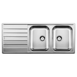 Blanco LIVIT 8S Double Bowl Inset Sink with Left Hand Drainer LIVIT8SR hero image