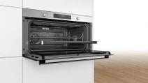 Bosch 90cm Series 6 Pyrolytic Built-In Oven Stainless Steel VBC578FS0 hero image