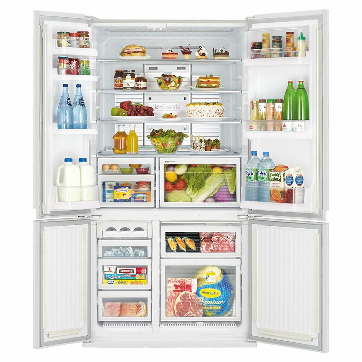 Mitsubishi 710l best sale fridge