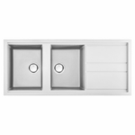 Artusi Granitek Series Double Bowl Sink with Drainer AGS1162W hero image