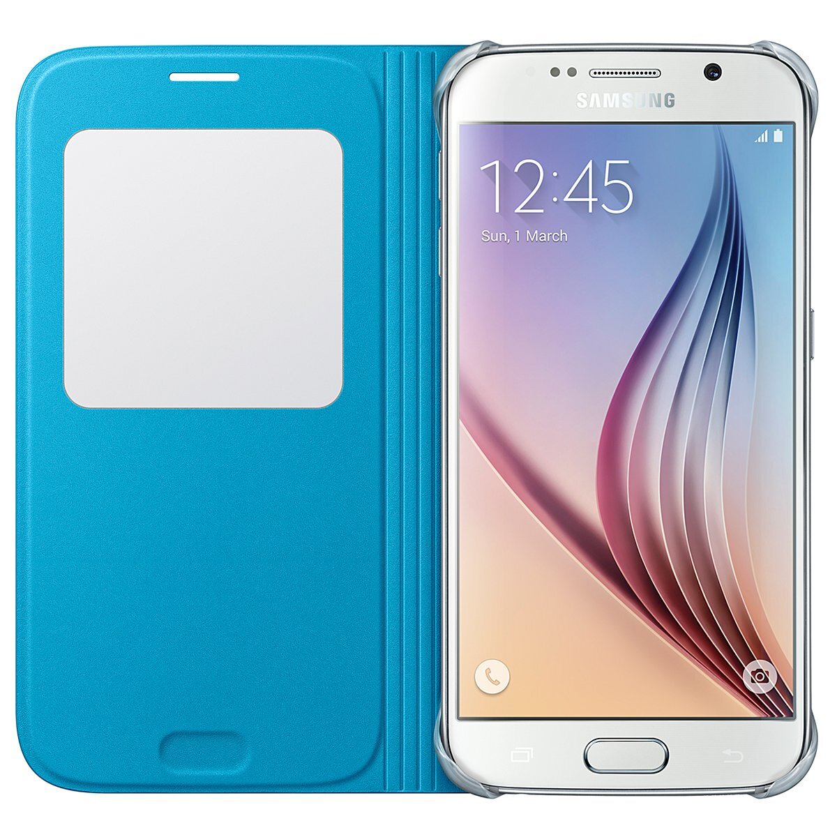 Samsung Galaxy S6 S View Cover - Blue EF-CG920PLEGWW hero image