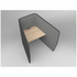 OLG Motion Zip Work Pod 1 User Charcoal with Solid Beech Worktop OG_MZIP1CLST_BE image NaN