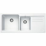 Blanco Bowl and 3/4 Inset Sink with Right Hand Drainer White NAYA8SWK5 hero image