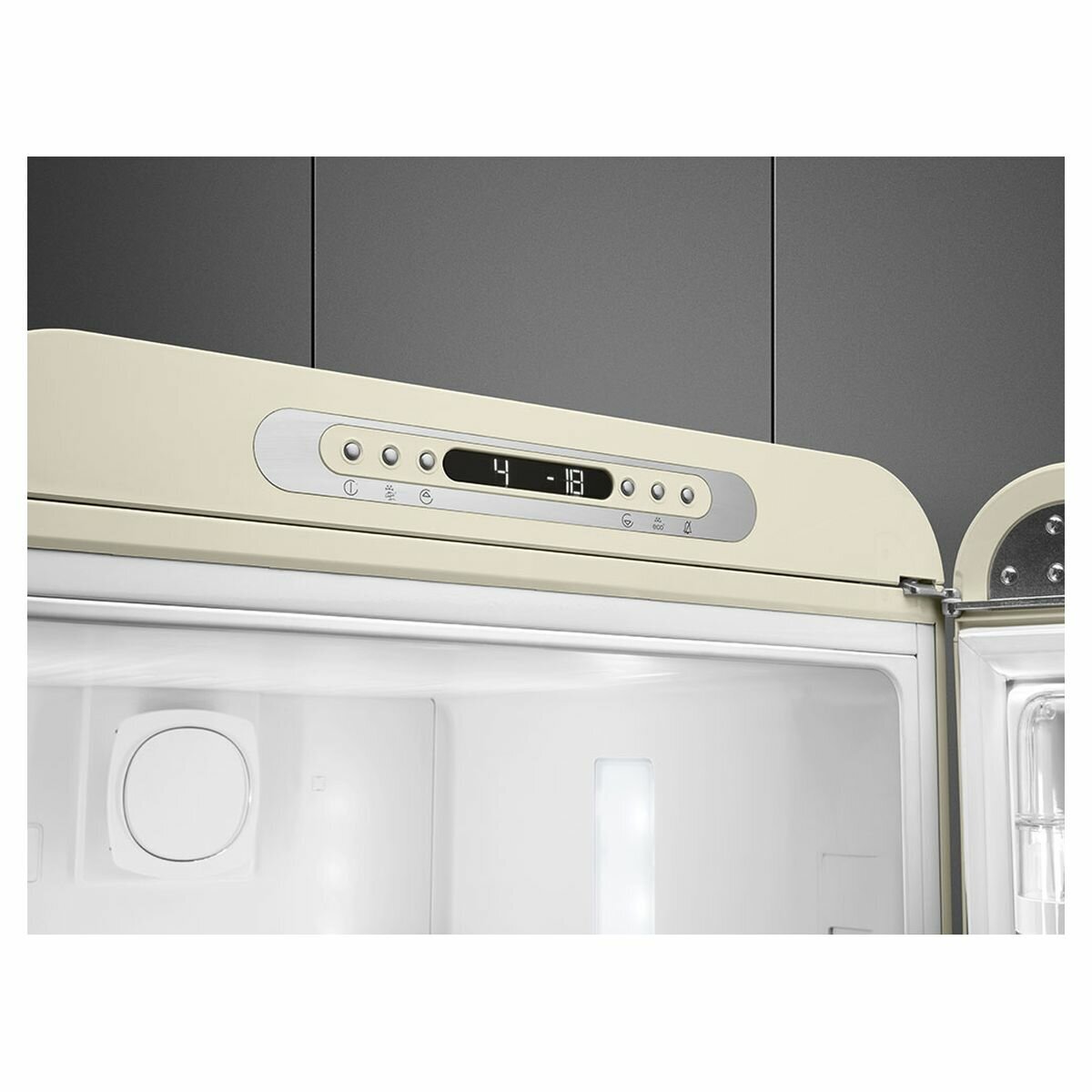 Smeg FAB 50's Style 331L Bottom Mount Refrigerator Cream FAB32RCR5AU hero image