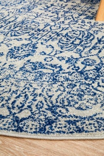 Rug Culture Evoke Small Blue Rug 150X150CM - EVO-256-BLUE-150X150 hero image