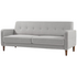 Zinus Adair Modern 3 Seater Sofa with Armrest Pockets Light Grey AU-AD-LG-3P image NaN