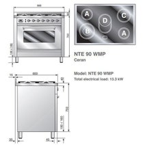 ILVE NTE90WMPN 90cm Freestanding Electric Oven/Stove hero image