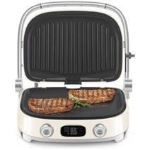Smeg 50s Style Countertop Multifunctional Grill Cream MGF01CRAU hero image