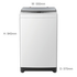 Haier HWT70AW1 7 kg Top Load Washing Machine image NaN