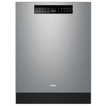 Haier 60cm Built Under Dishwasher with Steam Satina Silver HDW15U3S1 hero image