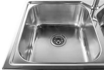 Oliveri NP671 Nu-Petite Double Bowl Right Hand Drainer Topmount Sink hero image