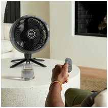 Shark FlexBreeze Pedestal Fan with Misting Attachment Black FA225 hero image