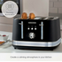 Morphy Richards Illumination Black Stainless Steel 4 Slice Toaster 248020 image NaN