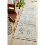 Rug Culture Evoke Extra Large White Silver Rug 500X80CM - EVO-253-WSIL-500X80 hero image