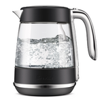 Breville the Crystal Luxe 1.7L Glass Kettle Black Truffle BKE765BTR hero image