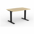 OLG Agile Fixed Single Desk 1200x750 New Oak Worktop with Black Frame OG_AGFSSD1275B_NO image NaN