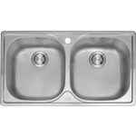Franke Aurora Double Bowl Sink PFX620B hero image