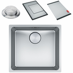 Franke Mythos 450mm Single Bowl Undermount Sink with Accessories MYX110-45FPC hero image