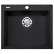 Oliveri Santorini Single Bowl Topmount Sink Black ST-BL1561 hero image