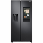 Samsung 616L Family Hub Side By Side Non-plumbed Fridge Matte Black SRS656MBFH4 hero image