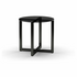 Reddie Suzy Round Side Table Black Glass Top Black Base image NaN
