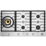 ASKO 90cm Natural Gas Cooktop with Super Flex Wok Burner Stainless Steel HG1986SD hero image