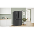 Bosch Series 6 574L French Door Fridge with Non-Plumbed Ice and Water Brushed Black Steel KFI96AXEAA image NaN