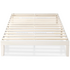 Zinus Double Moiz Solid Wood Bed Base White AU-RWPBWH-14D image NaN