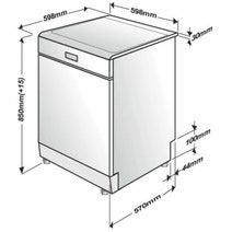 Beko 60cm Freestanding Dark Stainless Steel Dishwasher BDF1640DX hero image