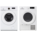 Mykin 6kg Front Load Washer & 8kg Heat Pump Dryer White Package (Not Stackable) MFLW600WMHPD800W hero image