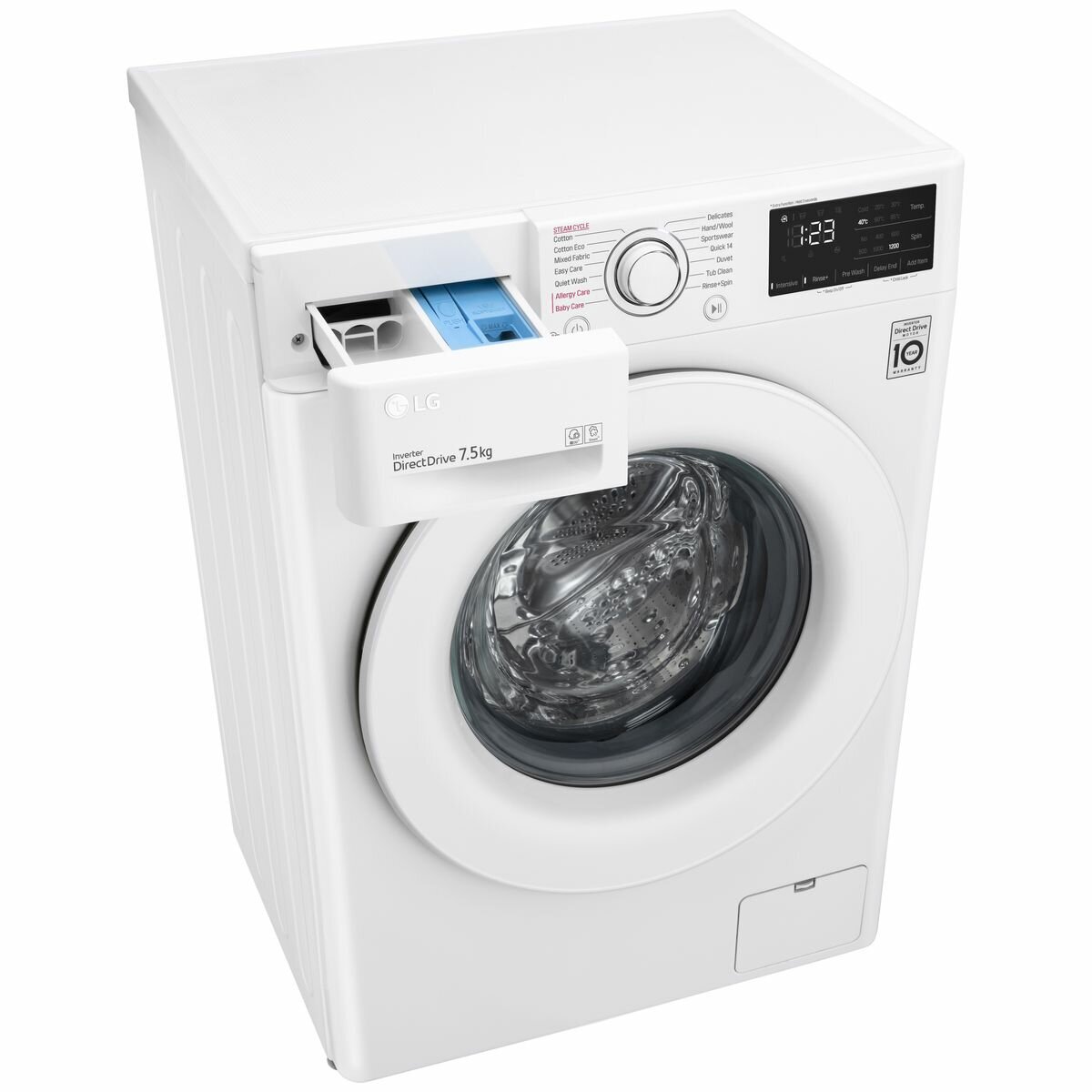 Lg inverter direct drive deals 7.5 kg washing machine