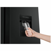 Haier 519L Quad Door Fridge with Water Dispenser Black HRF565YHC hero image