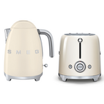 Smeg Kettle and 2 Slice Toaster Pack Cream KLF03CRAUTSF01CRAU hero image