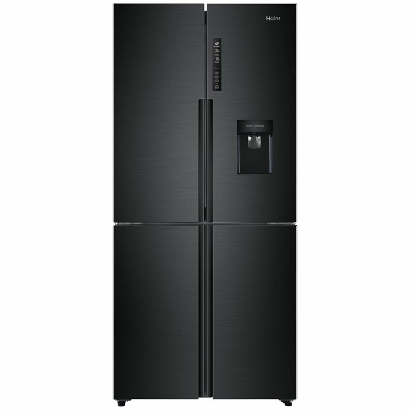 冷蔵庫　Haier Haier 519L Quad Door Fridge with Water Dispenser Black HRF565YHC