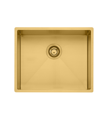 Oliveri Spectra Single Bowl Brushed Gold Sink SB50AU