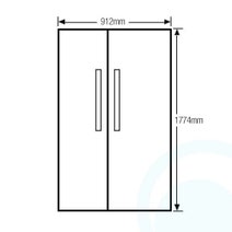 Samsung SRS635SCPLS 636L Side By Side Fridge hero image